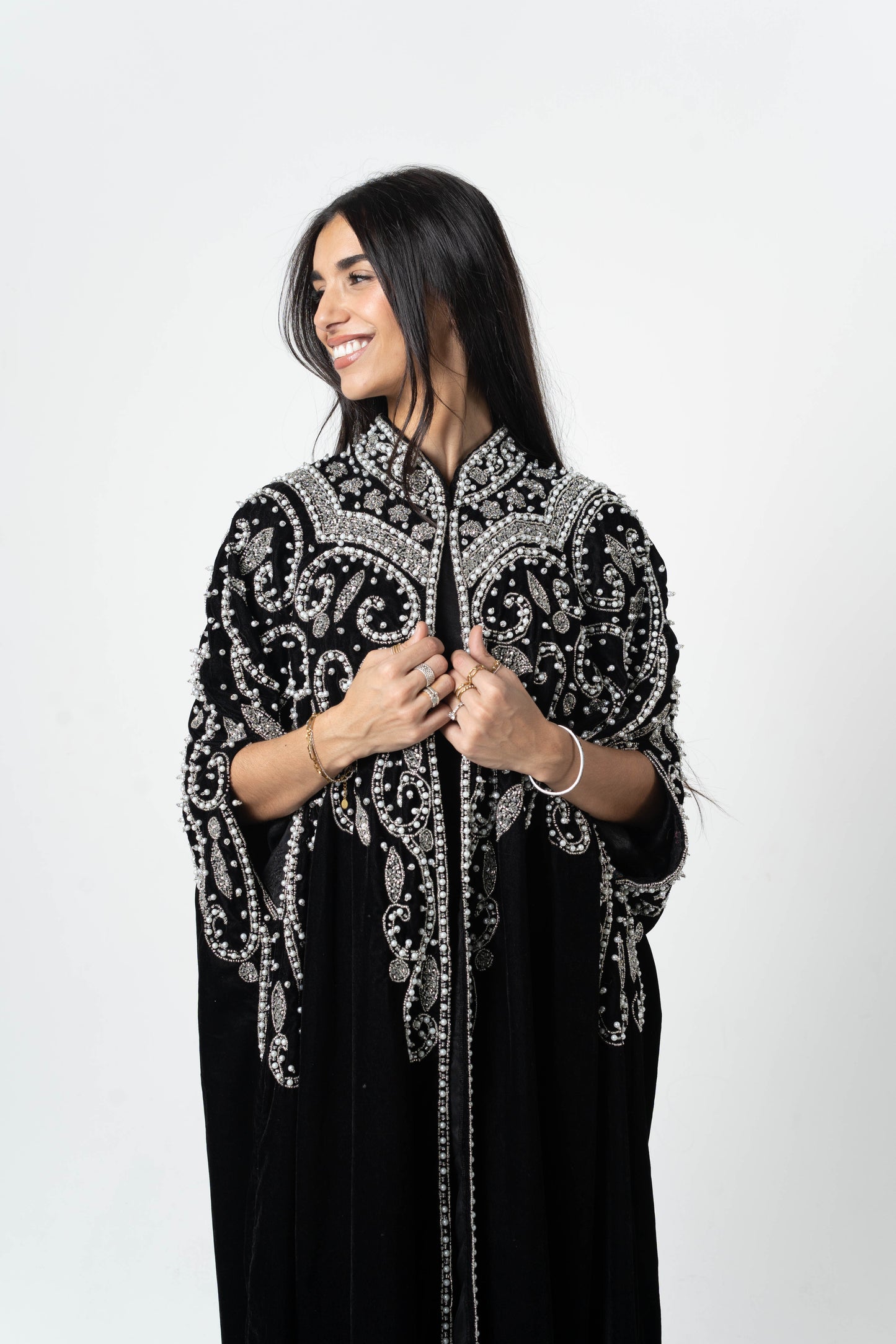 Caftan katifa Argent