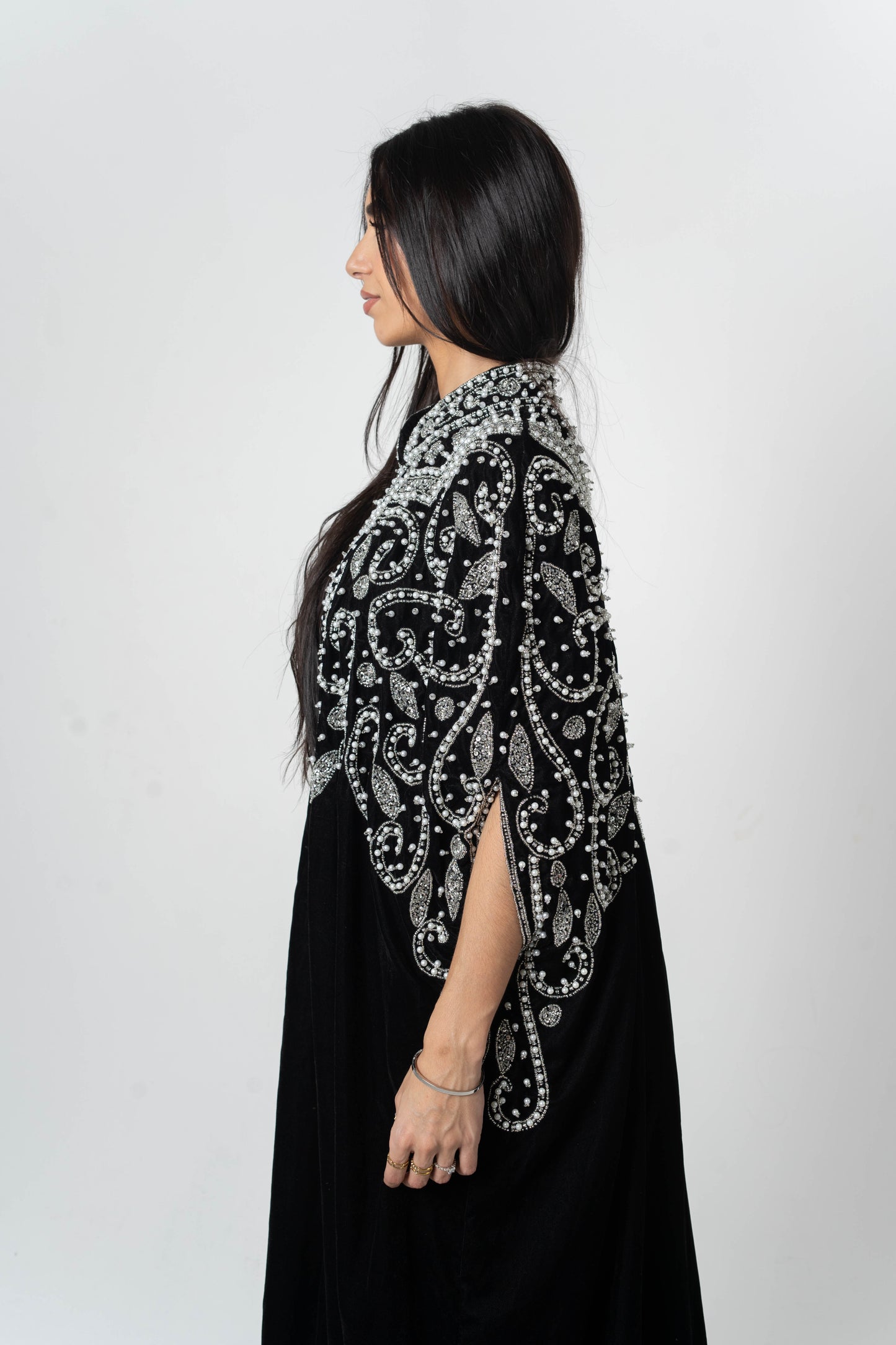Caftan katifa Argent