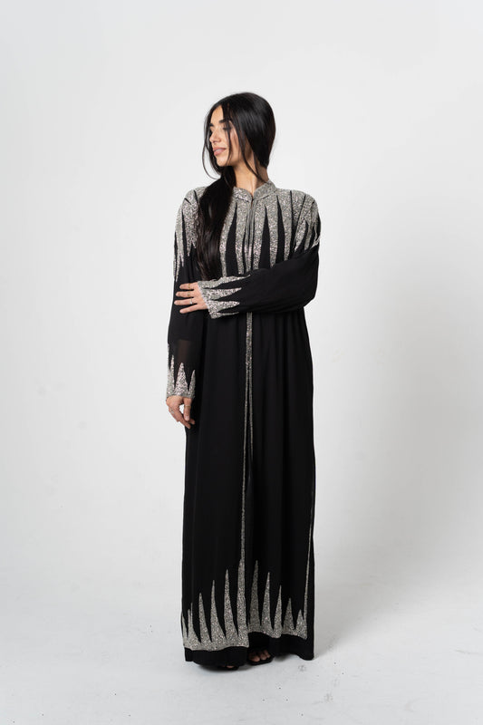 Caftan EMNA black and silver
